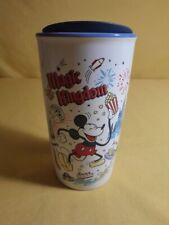 STARBUCKS DISNEY TUMBLER CUP CERAMIC MICKEY MOUSE MAGIC KINGDOM NEVER USED T2 picture