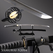Pure black Japanese Full Tang sword katana Folded Steel Sharp blade 2048 layers picture
