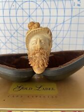 Antique Hand Carved Meerschaum Pipe.  With Case picture