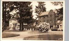UNIVERSITY OF OREGON RHODODENDRON TIME eugene or real photo postcard rppc picture