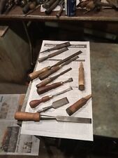 Vintage Lot Of Buck Brothers Etc Etc Woodworking Chisels And Heads picture