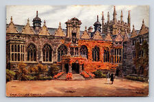Artist A R Quinton Oriel College Oxford England J Salmon Brush Textured Postcard picture
