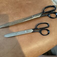 Two VTG Lot Of Scissors Large & Medium Size Good Shape picture