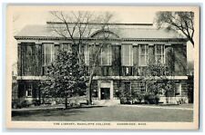 c1940 Front View Library Radcliffe College Cambridge Massachusetts MA Postcard picture
