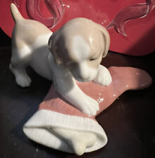 Lladro NAO 1427 Puppy's Christmas RETIRED Mint Original Tin Hard to find picture