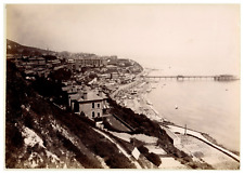 England, Isle of Wight, view of the coast and seaside Vintage print, Print a picture