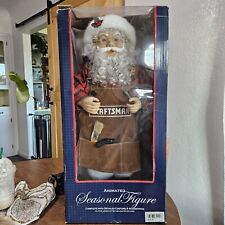 Rare Sears Craftsman Animated Santa Claus Figurine Doll Christmas picture