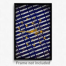 Parker City Indiana Poster (IN City Souvenir 11x17 Town Print) picture