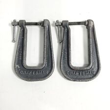 Lot of 2 Craftsman 66681 Pearlitic C Clamps Deep Throat picture