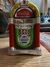 Coca Cola Ceramic 11 1/2” Jukebox Cookie Jar Retro 1950’s Tabletop Diner picture