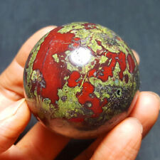 174.7G Natural Polished dragon blood Jade Crystal BALL Madagascar 3118+ picture