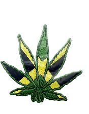 Jamaica Pot Marijuana Cannabis Green Pot Leaf 3 inch Patch NOV604 F2D31Q picture