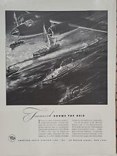 1942 American South African Line, Inc. Fortune WW2 Print Ad Q3 Merchant Marines picture