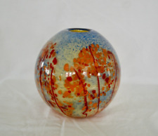 Murano Style Speckled/Confetti Millefiori Decorative Glass Globe Vase picture