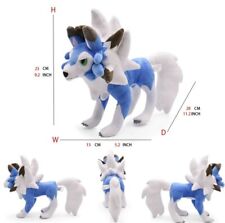 Brand new Pokemon Lycanroc Midday Form 8-9 Inch Blue Plush Figure - U.S Seller picture