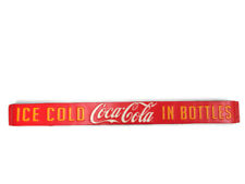 Coca-Cola Red Tin  Door Push Ice Cold In Bottles  picture