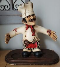 Vintage Peter Mook Signed Italian Chef Restaurant Style Statue 19