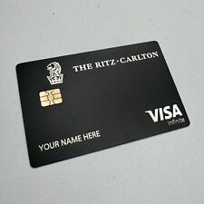 Ritz Carlton Hotel CUSTOM Metal Credit Card Royal Visa - FAST USA PRIORITY picture
