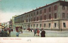 Naples Italy, Maddalena Barracks, Street View, Vintage Postcard picture