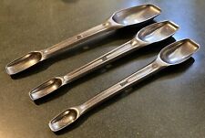 VINTAGE Set FOLEY Measuring SPOONS Nesting LOCKING Double Ended Stainless Steel picture