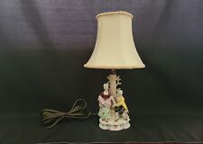 Vintage Porcelain Boudoir Lamp With Courting Couple picture
