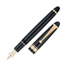 Pilot Custom 743 Fountain Pen in Black/Gold - 14K Double Broad Point - NEW picture