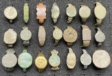 SET OF RARE ANCIENT ROMAN BRONZE RINGS 21 PCS. Inserting stones picture