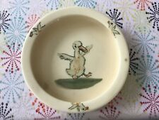 1920s Weller Ware Child's Bowl with Ducks Antique Baby Dish Good Condition picture