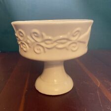 Vintage Glazed Pottery Planter MCM Flower Pot Footed Urn USA Pottery picture
