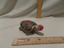 Vintage Chinese Cloisonne Enamel Turtle Tortoise Trinket Box picture