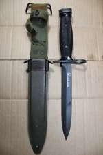 Original US Military Issue Vietnam Era Colt USM7 Bayonet Knife with Scabbard J14 picture