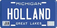 Holland Michigan Aluminum MI License Plate  picture