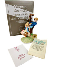 Gorham Norman Rockwell FLYING HIGH Young Love Figurine Fine Bone China MIB MINT picture