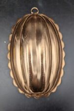 Melon Shape Aluminum Copper Tone Wall Hanging Cake Jell-O Mold  picture