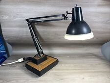 Vintage Electrix Brown Articulating Portable Desk Lamp Light with Base UL Listed picture