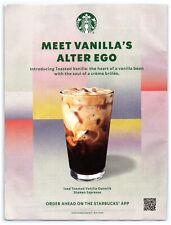 2022 Starbucks Print Ad, Iced Toasted Vanilla Oatmilk Shaken Espresso Drink Ego picture