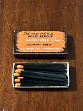 Vintage Matchbox New and Old World Famous Bakersfield Inn Californias Finest picture