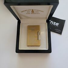 Ed Hardy Lighter Enzo Collection Gold Torch Refillable Engraved Limited Ed Rare picture