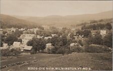 RPPC Wilmington Vermont birds eye view 1904-1920s CYKO photo postcard F431 picture