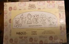 Precious Moments Figurines E-9267 6 Piece Animal Collection 1982 With Box picture