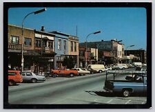 Downtown Street Scene Truckee California Continental Chrome Postcard VTG Cars picture