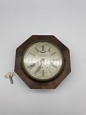 Antique Chauncey Jerome Octagon Brass Wall Clock picture