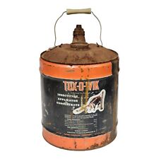 Rare Tox-O-Wik Herington Kansas 5 Gallon Can Vtg Weathered Farm Agriculture Tin picture