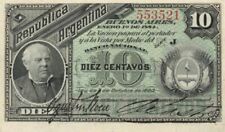 Argentina - 10 Centavos - P-6 - 1883 dated Foreign Paper Money - Paper Money - F picture