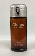 Ralph Lauren Chaps Cologne 1oz Splash Glass Bottle (VINTAGE) Read Description.. picture