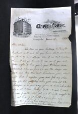 Antique 1908 Clayton House Wilmington DE Letterhead Personal Birthday Letter picture