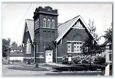 c1940's Methodist Church Scene Street Clarence Iowa IA RPPC Photo Postcard picture