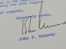 1956 President Senator John F Kennedy Signed Letter JFK Autograph US Senate USA picture