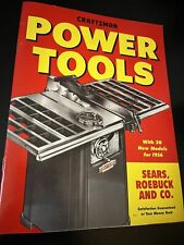 CRAFTSMAN POWER TOOLS 1956 WITH 20 NEW MODELS CATALOG SEARS, ROEBUCK & CO. JB64 picture