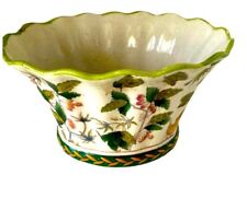 Ceramic Glazed Planter Vase With Flowers picture